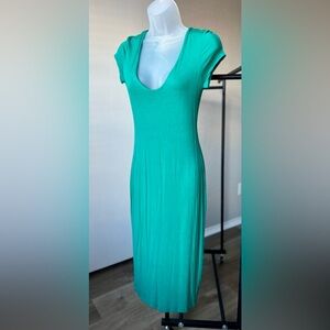 See You Monday Teal Midi Dress